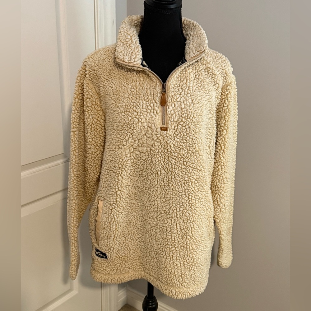 Simply Southern Cream Sherpa Turtleneck Sweater